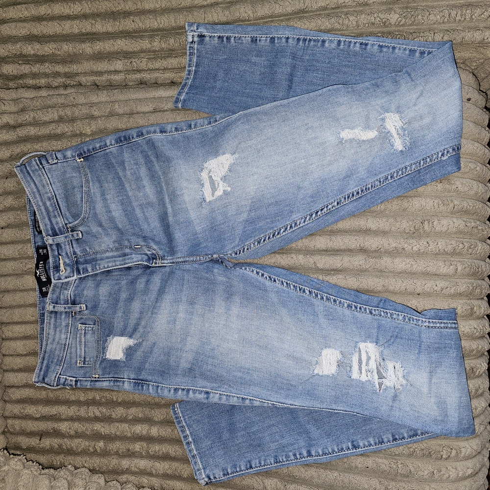 Light Blue Distressed Women's Jeans